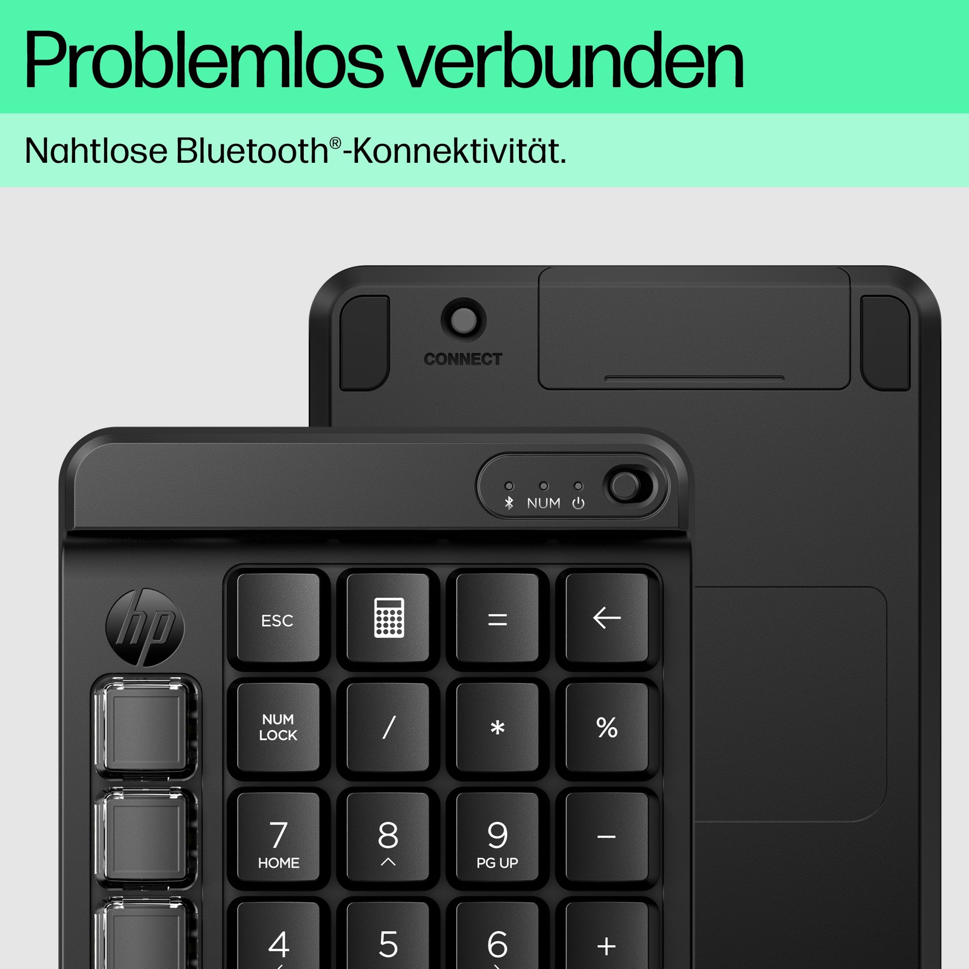 HP 435 Programmierbares Wireless – Tastenfeld-Steuerpult – Mechanisch – Bluetooth 5.3 – Schwarz
