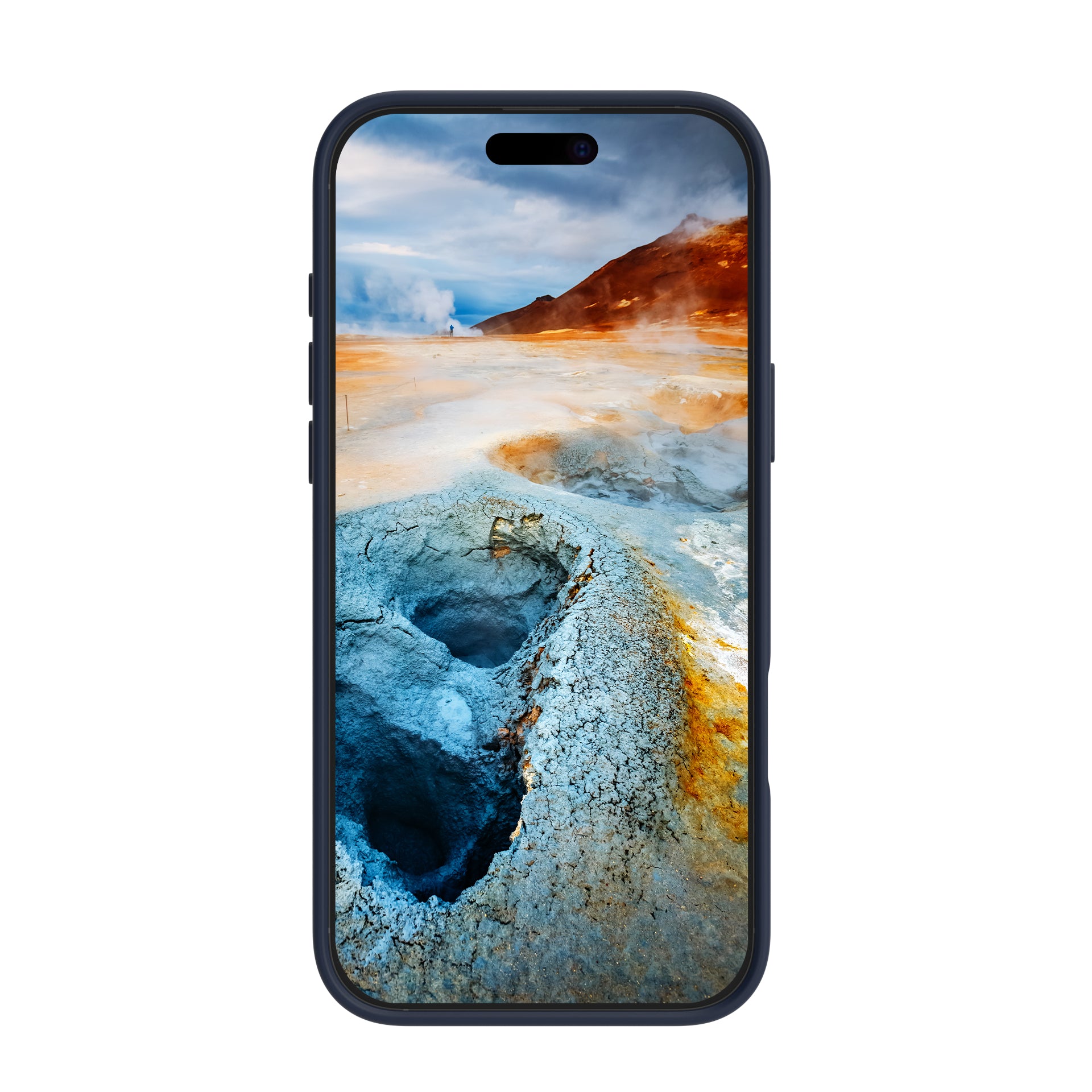 dbramante1928 Iceland Ultra D3O – Backcover – für Apple iPhone 16 Pro, MagSafe, Recycling-Kunststoff, Blau