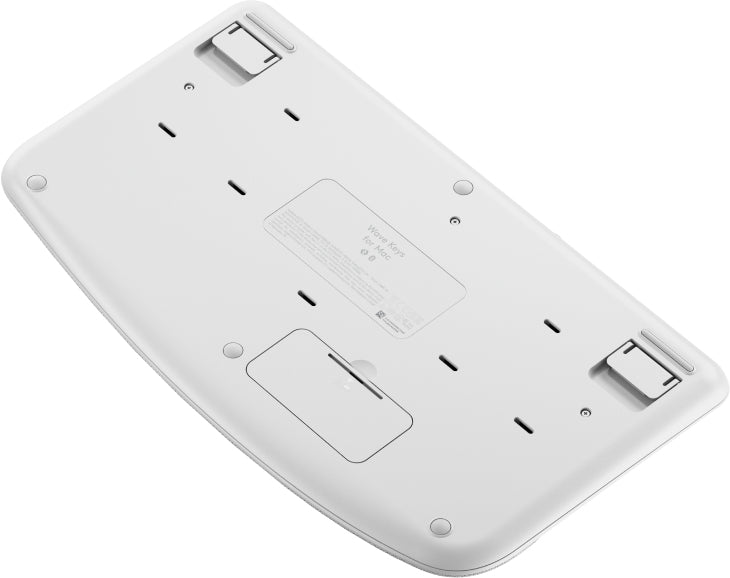 Logitech Wave Keys für Mac – Tastatur – Membran – Bluetooth – QWERTZ (DE) – Weiss – mit Handgelenkauflage