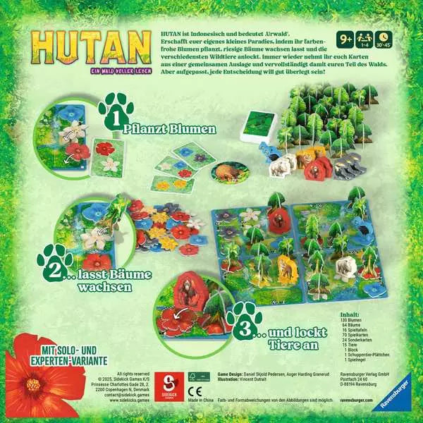 Ravensburger Hutan – Strategiespiel, 1–4 Spieler, ab 8 Jahren, 30 Min., DE