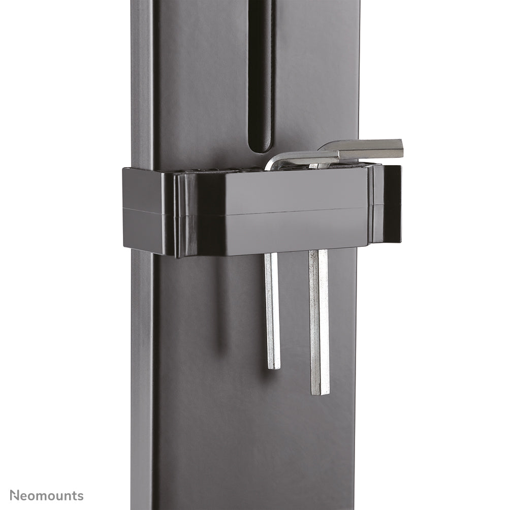 Neomounts Tischhalterung, Dual, Tischklemme, bis 27", 7 kg, neigen/schwenken/drehen, schwarz