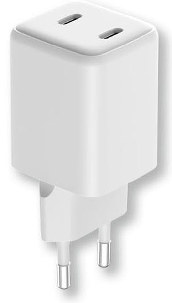 LMP 27470 USB-Ladegerät 35 W – USB-C×2, PD 3.0, GaN – für iPhone und iPad – weiss