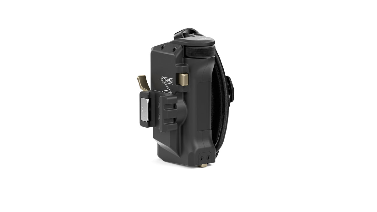 Tilta TA-LFH4-57-B Linker Seiten Advanced Focus Handle Griff – für BMPCC 6K Pro, RED Komodo, Canon C70 und andere – Schwarz