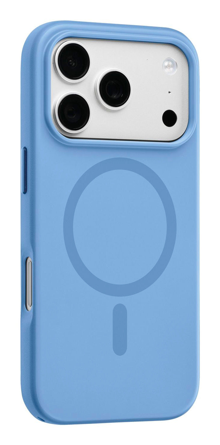 Cellularline Aura Mag Backcover – für Apple iPhone 18 Pro Max, MagSafe, Metall, Blau