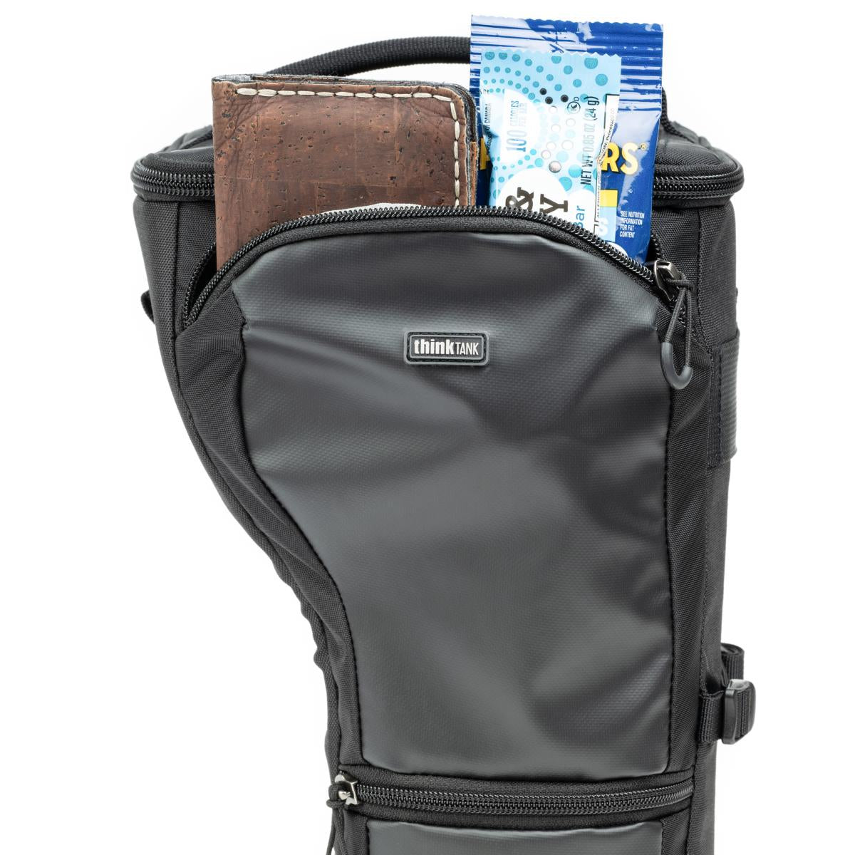 Think Tank Digital Holster 50 V3.0 – Nylon/TPU, Regenhülle – für DSLR (inkl. Batteriegriff) und Systemkameras