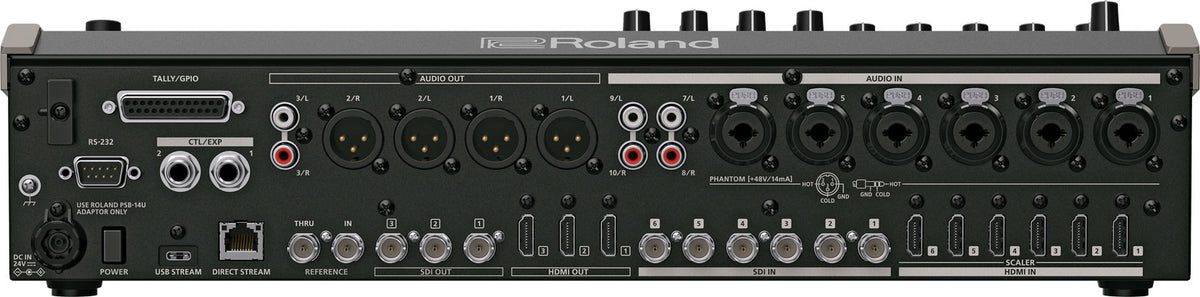 Roland VR-120HD – USB-Mischpult (42 Kanäle), USB-Audio 24 Bit/48 kHz, Schwarz