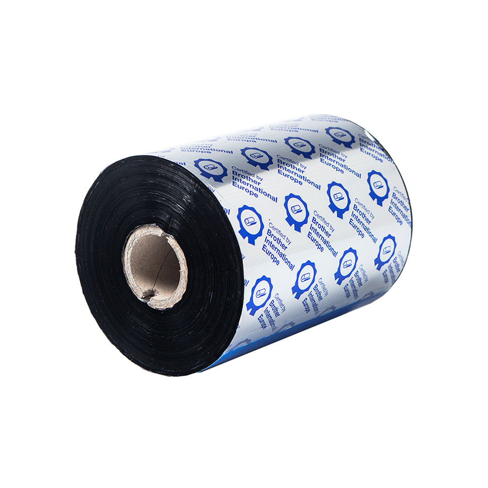 Brother Thermotransferband Wachs/Harz, Schwarz – 110 mm × 600 m – für TJ-4420TN/TJ-4520TN/TJ-4422TN usw.