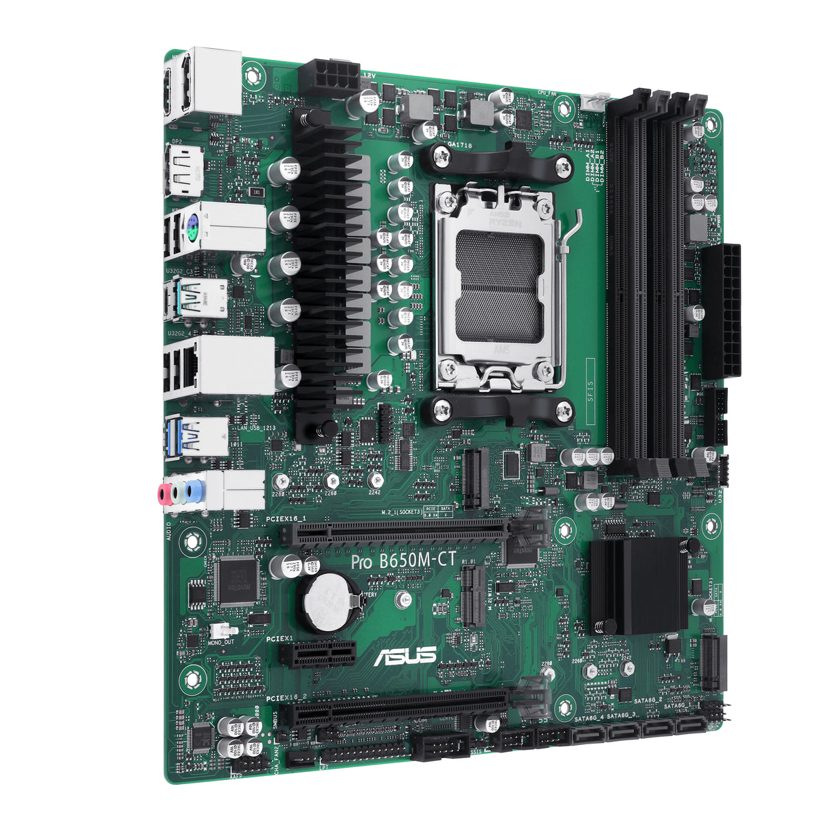 ASUS PRO B650M-CT-CSM – Mainboard – AM5, AMD B650, mATX, DDR5, 4×DIMM, 128 GB