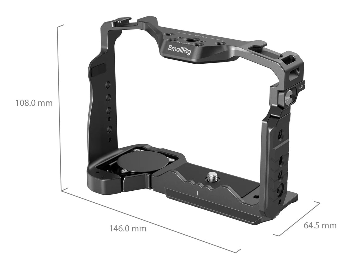 SmallRig 5583 Cage – Airtag-Slot – für Sony Alpha 7R V, 7 IV, 7S III und andere – Schwarz