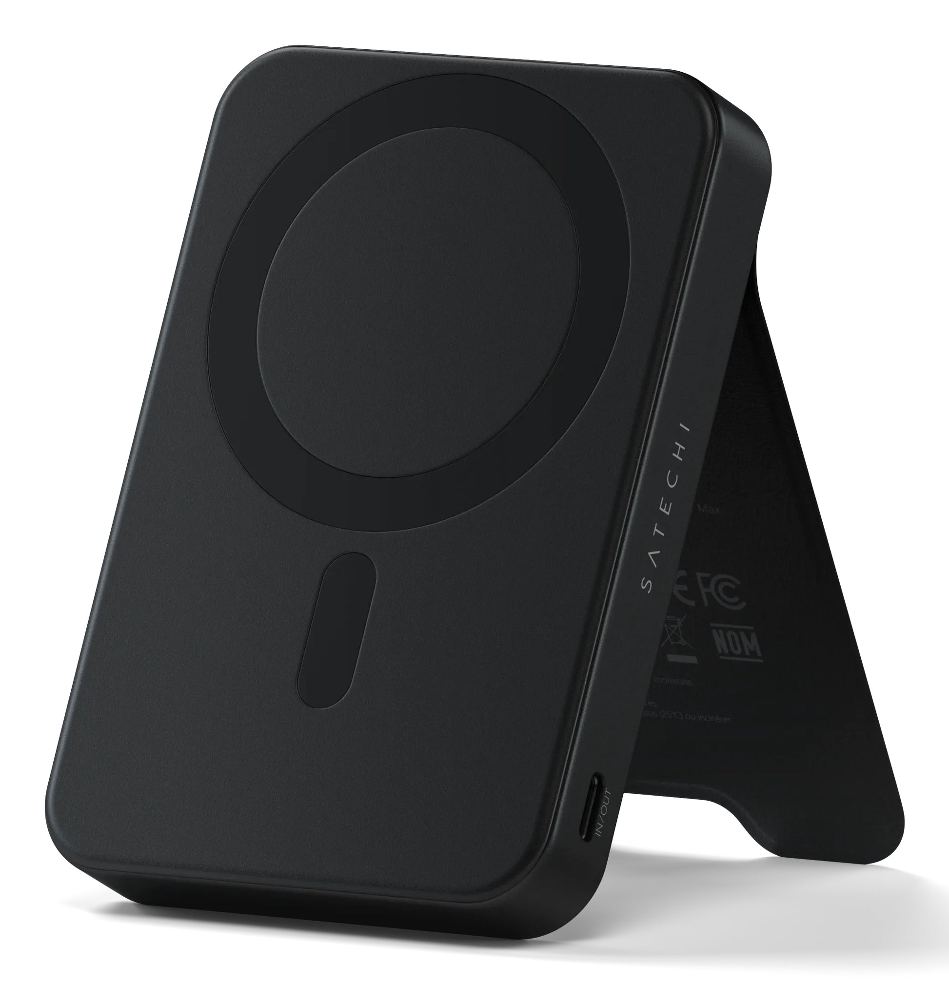 Satechi ST-B10Q2SK MagSafe Powerbank 10'000 mAh – 20 W PD, Wireless 15 W, 1× USB-C, schwarz, für Smartphone