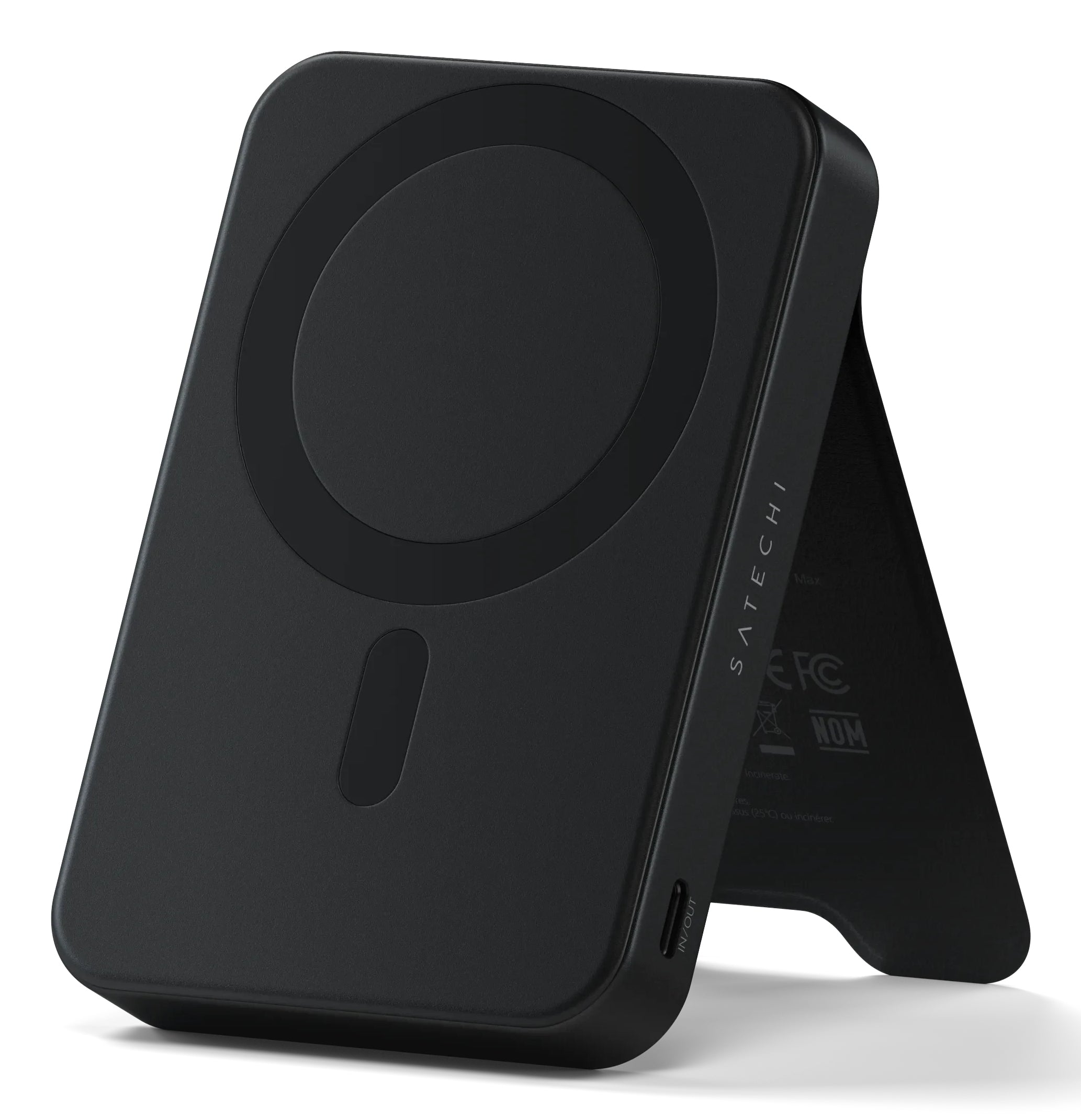 Satechi ST-B10Q2SK MagSafe Powerbank 10'000 mAh – 20 W PD, Wireless 15 W, 1× USB-C, schwarz, für Smartphone