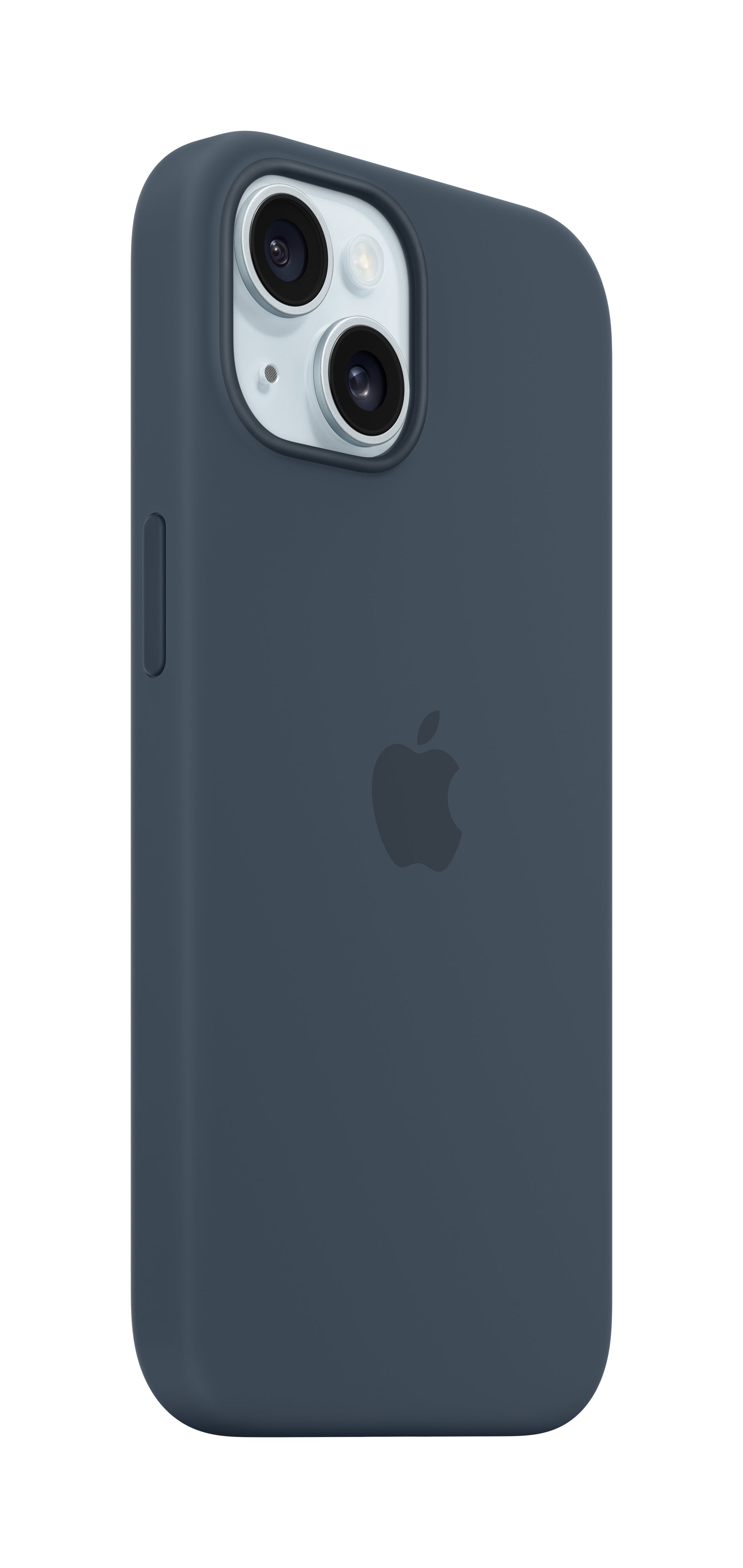 Apple Backcover – für Apple iPhone 15 – Storm Blue – Silikon, MagSafe-kompatibel