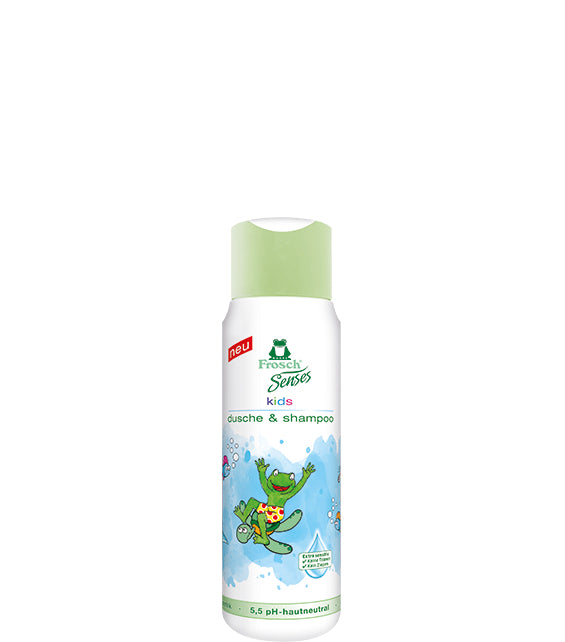 Frosch Kinder Duschgel & Shampoo – für sensible Kopfhaut – 300 ml