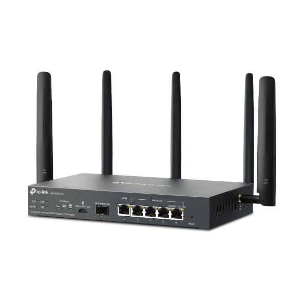 TP-Link ER706W-4G – WLAN-Router – Wi-Fi 6 Dual-Band (2,4/5 GHz), 2,4 Gbit/s, GbE