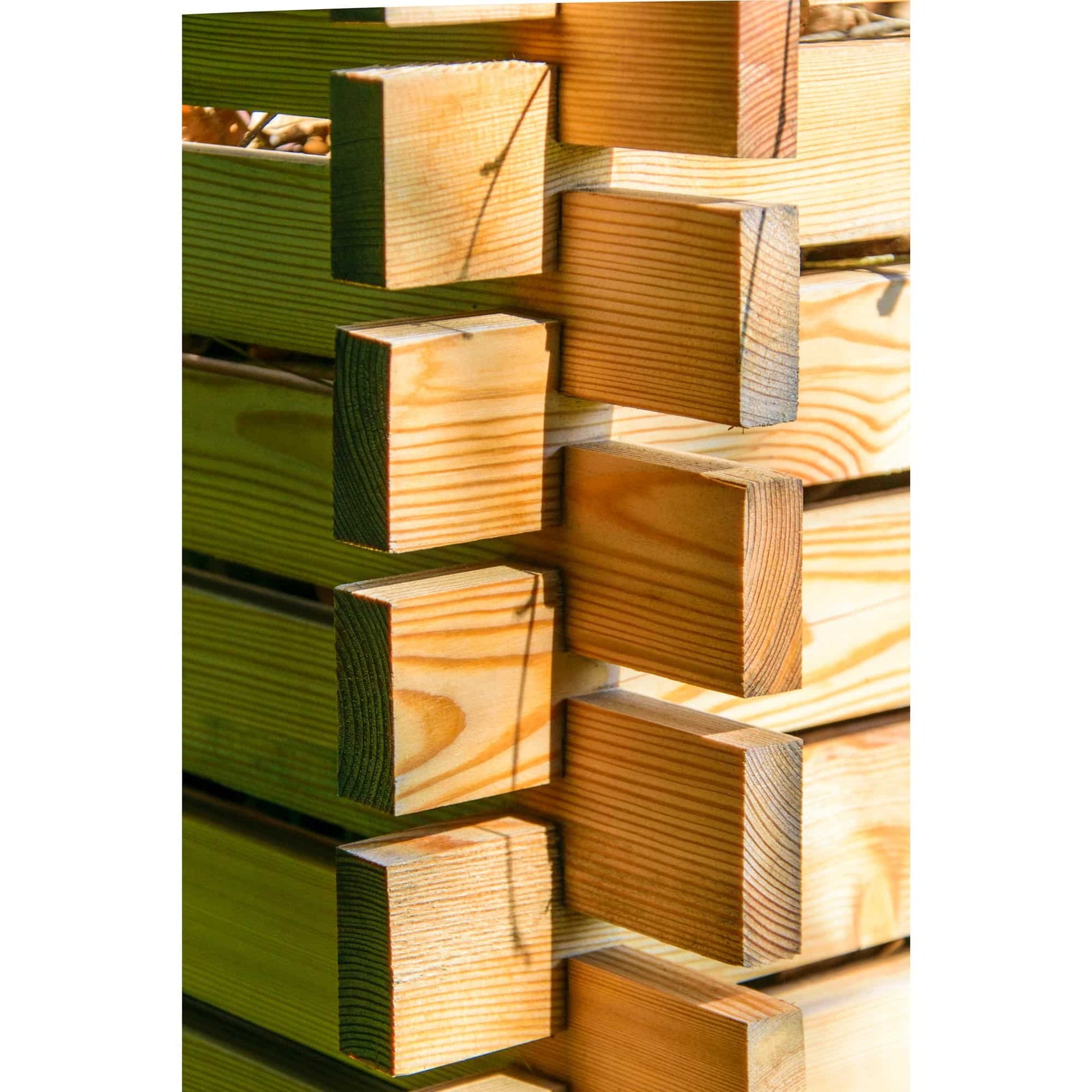 Dobar Abfalleinsatz Komposter Lärchi – 420 l, Holz, B 790 × T 790 × H 790 mm