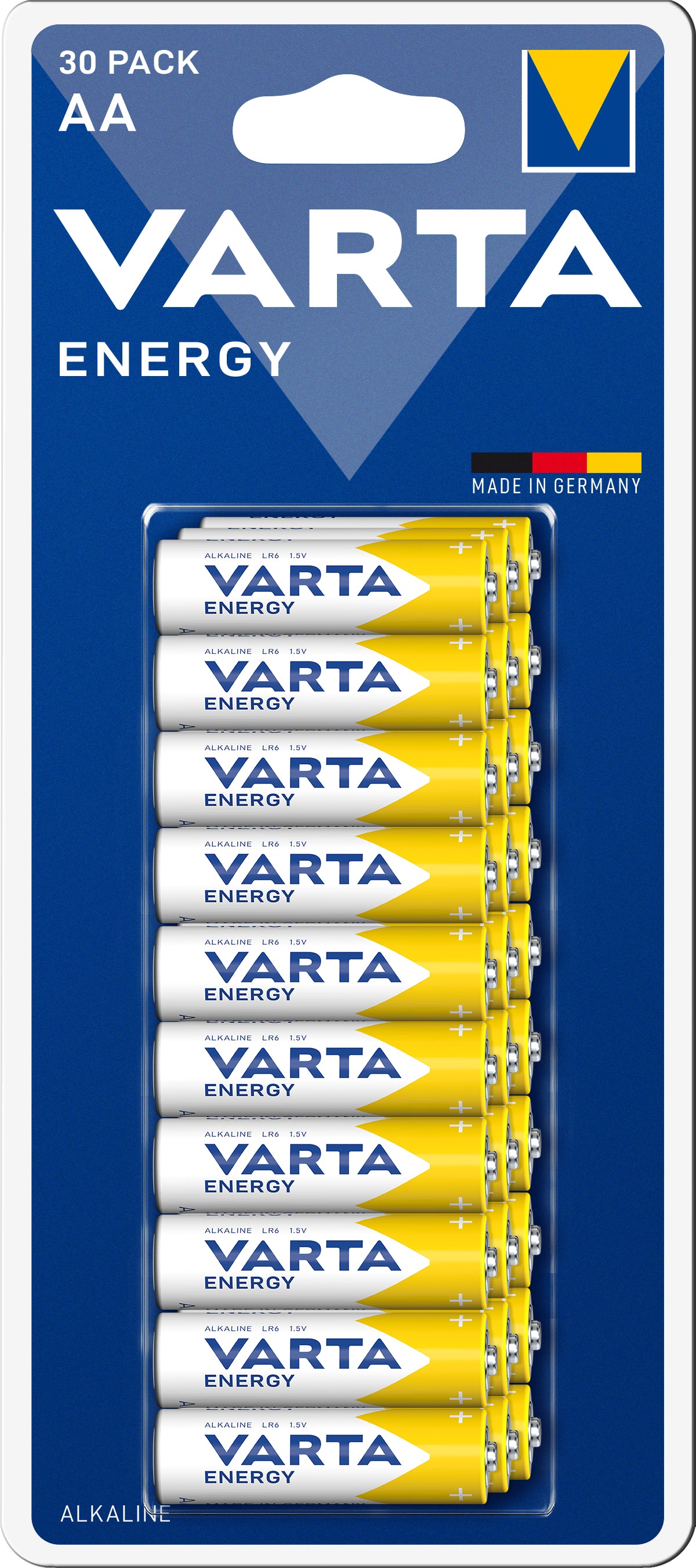 Varta AA Batterien, Alkaline, 1,5 V – 30 Stk.