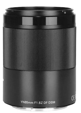 Yongnuo YN85mm F1.8Z DF DSM Objektiv – 85 mm f/1.8 – für Nikon Z9, Z8, Z7II und andere – Vollformat – Schwarz
