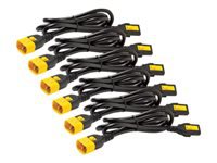APC Netzkabel, IEC C13 auf IEC C14, verriegelbar, 1,8 m, 6 Stück