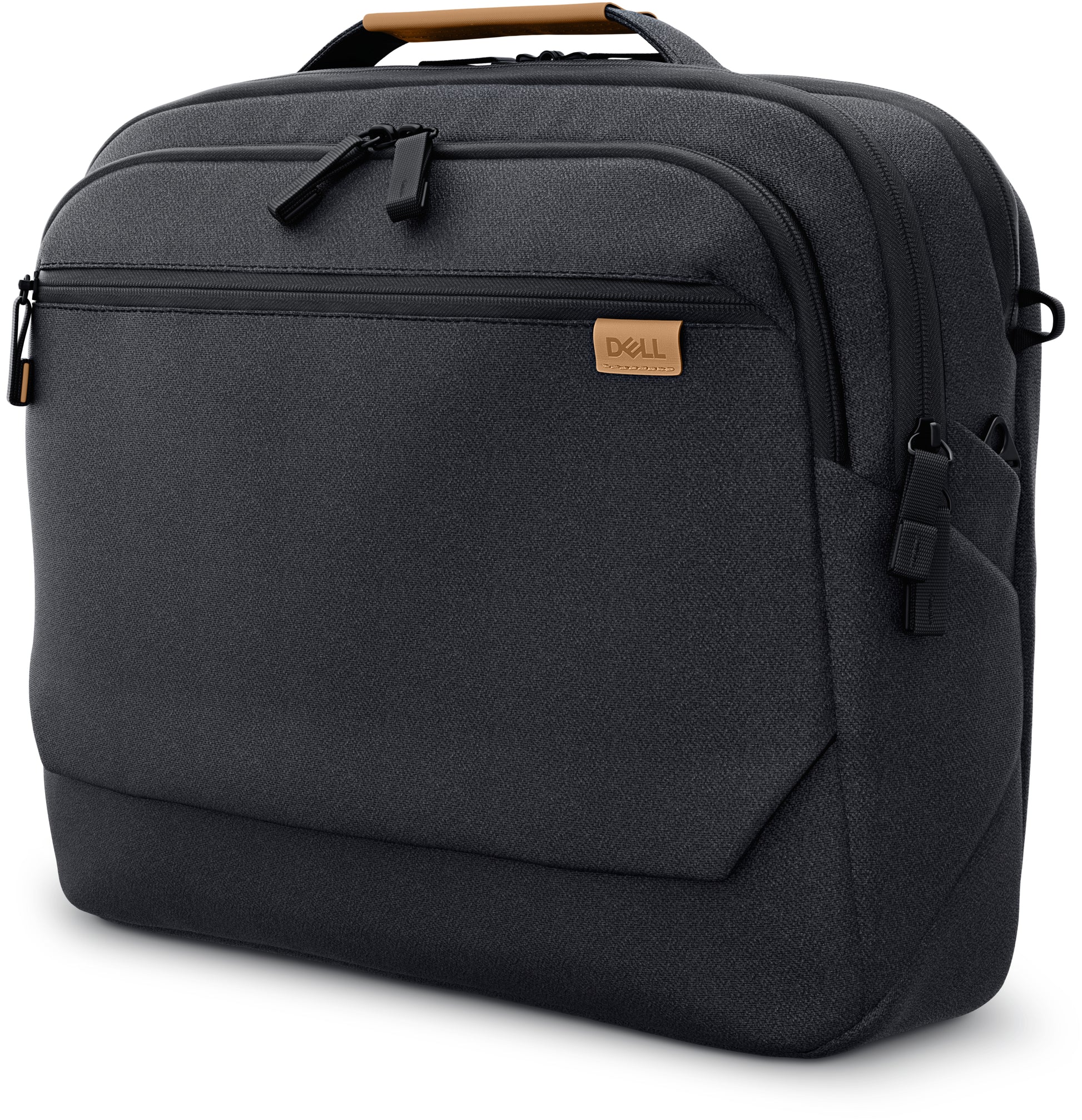 DELL Notebook-Tasche bis 16" – für Dell Laptops, 3 Fronttaschen, Schultergurt – Schwarz
