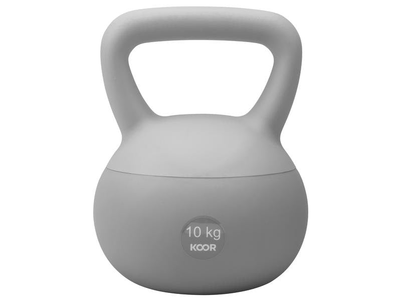 KOOR Paalla Soft Kettlebell – 10 kg – 21,5 × 31 × 21,5 cm – PVC, Sand