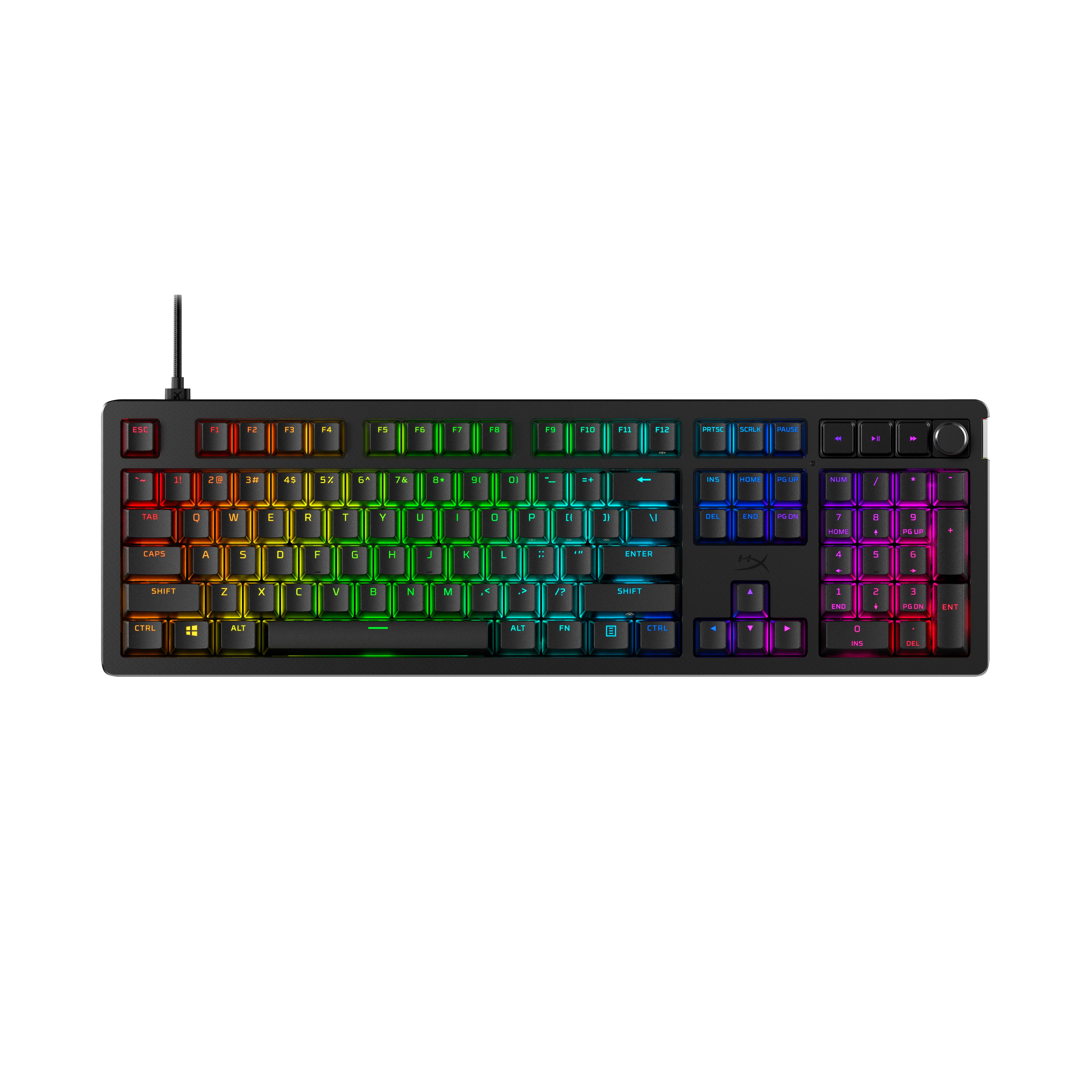 HyperX Alloy Rise – Gaming-Tastatur – mechanisch, USB, RGB – für PC, PlayStation & Xbox