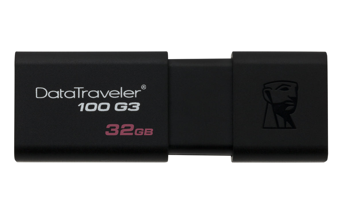 Kingston Technology Kingston DataTraveler 100 G3 USB-Stick 32 GB – USB-A 3.2 Gen 1, 40/10 MB/s, Schwarz