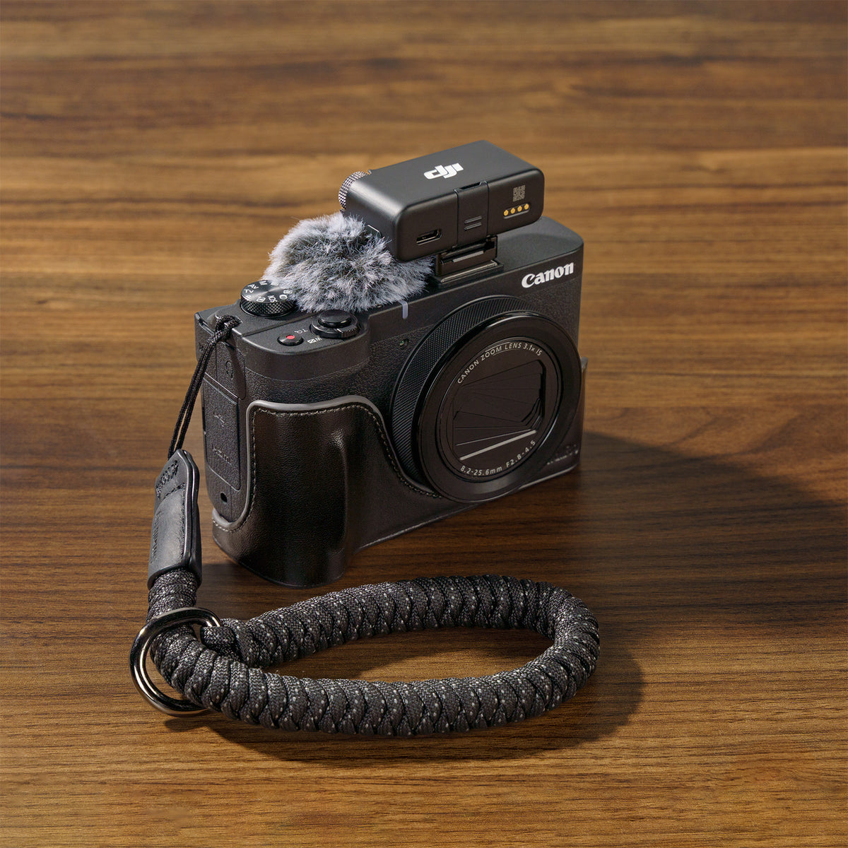 SmallRig 5386 Etui – Kunstleder/Aluminium – für Canon PowerShot V1 – Schwarz