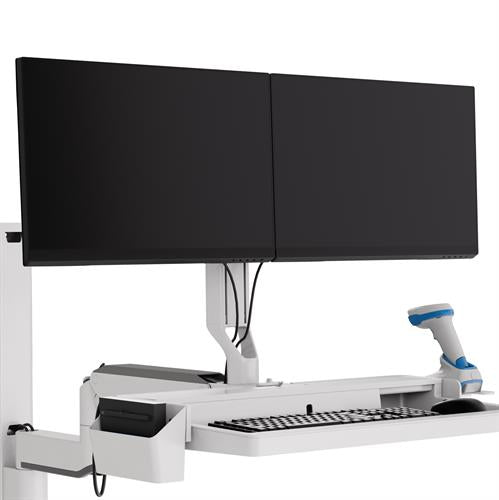 Ergotron CareFit Combo Dual Monitor Kit – Monitorarm Tischhalterung – 2 Monitore – bis 24" – bis 8,2 kg – pivo