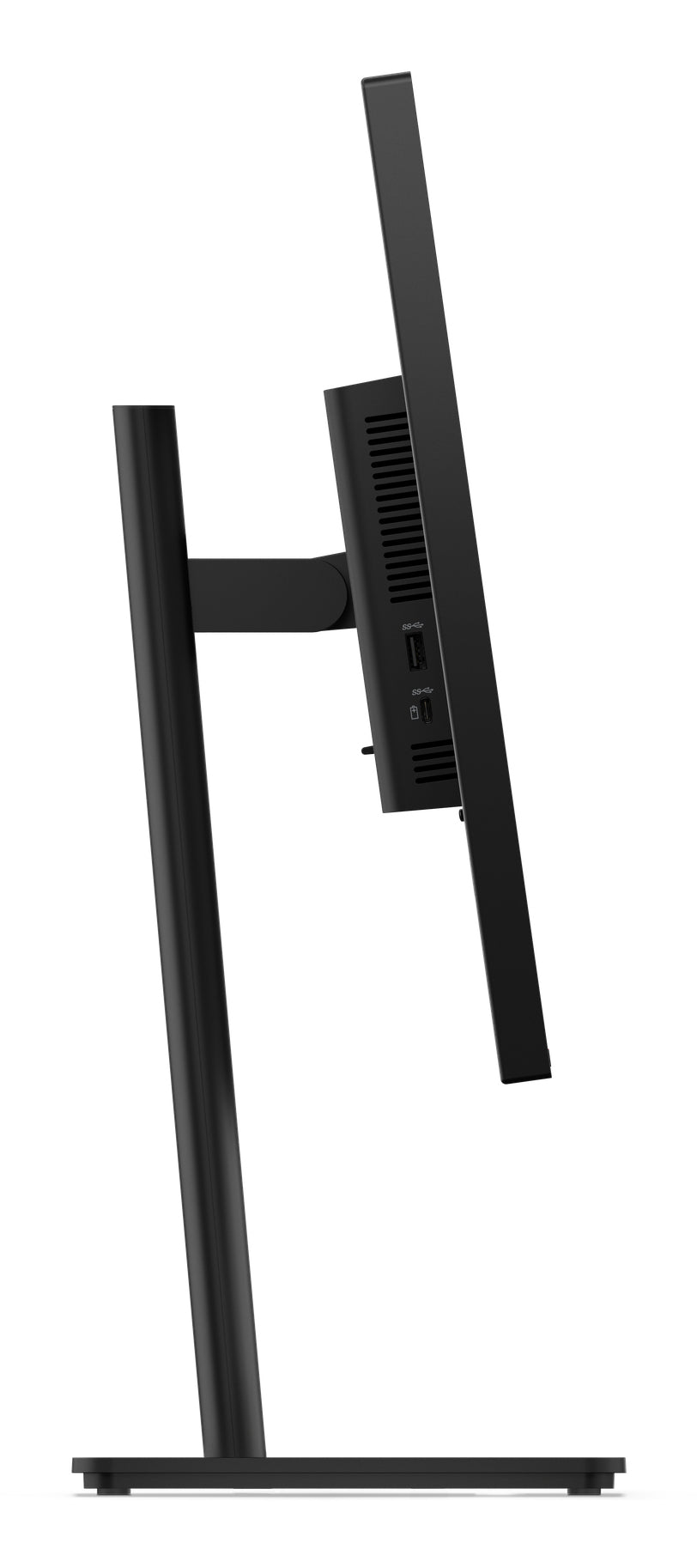 Lenovo ThinkVision T27u-40 – Monitor, 27", IPS, 60 Hz, 350 cd/m², Webcam, USB-C, VESA 100 × 100, Eclipse schwarz