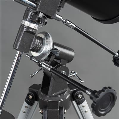 Dörr DELTA 1000 – Spiegelteleskop, 114 mm Öffnung, 1000 mm Brennweite, f/8,8, 500×, Schwarz