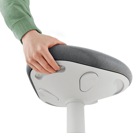 Leitz Gepolsterter Sitz – 57 cm, Dunkelgrau