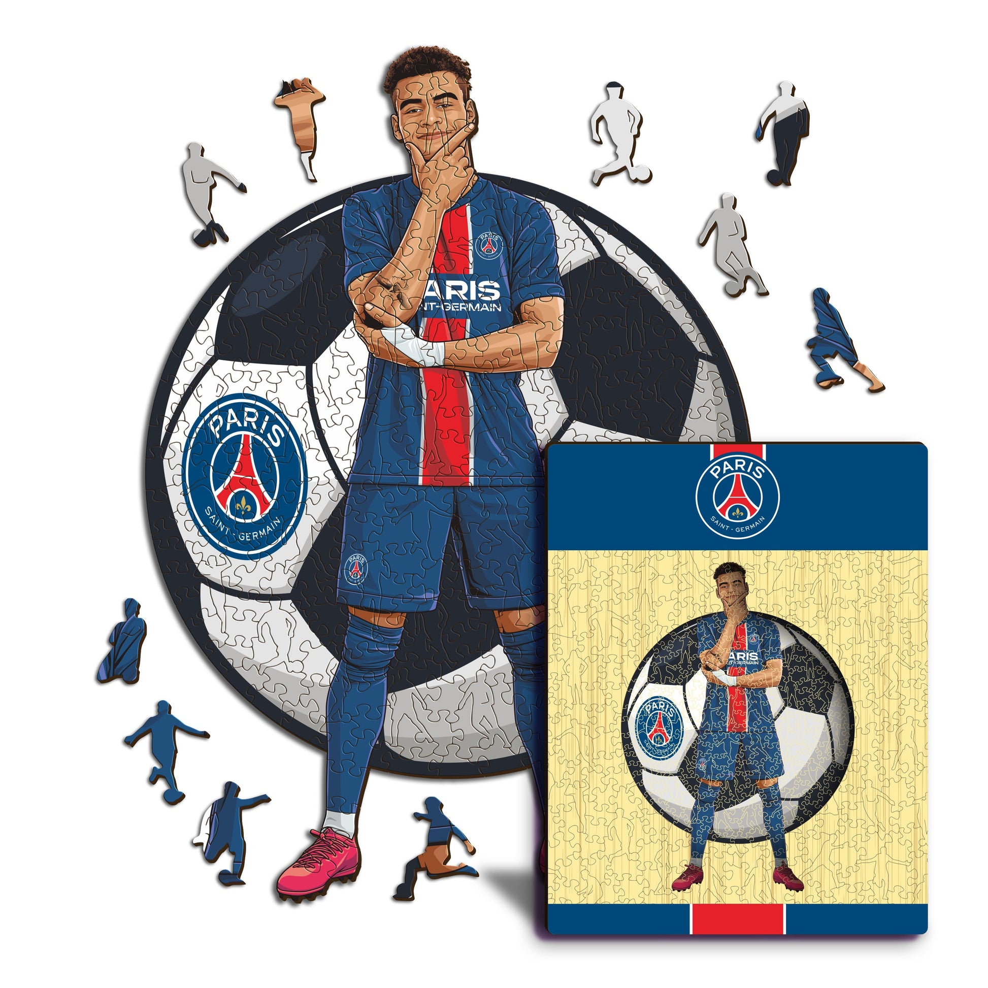 Iconic Puzzles Puzzle Sport – 150 Teile – 21 × 30 cm – ab 10 Jahren – Holz – Mehrfarbig