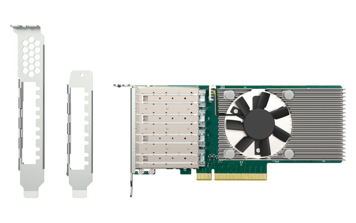 QNAP QXG-25G4SF-BCM – PCIe 25GbE SFP+-Karte – 4×SFP+ 25,0 Gbit/s