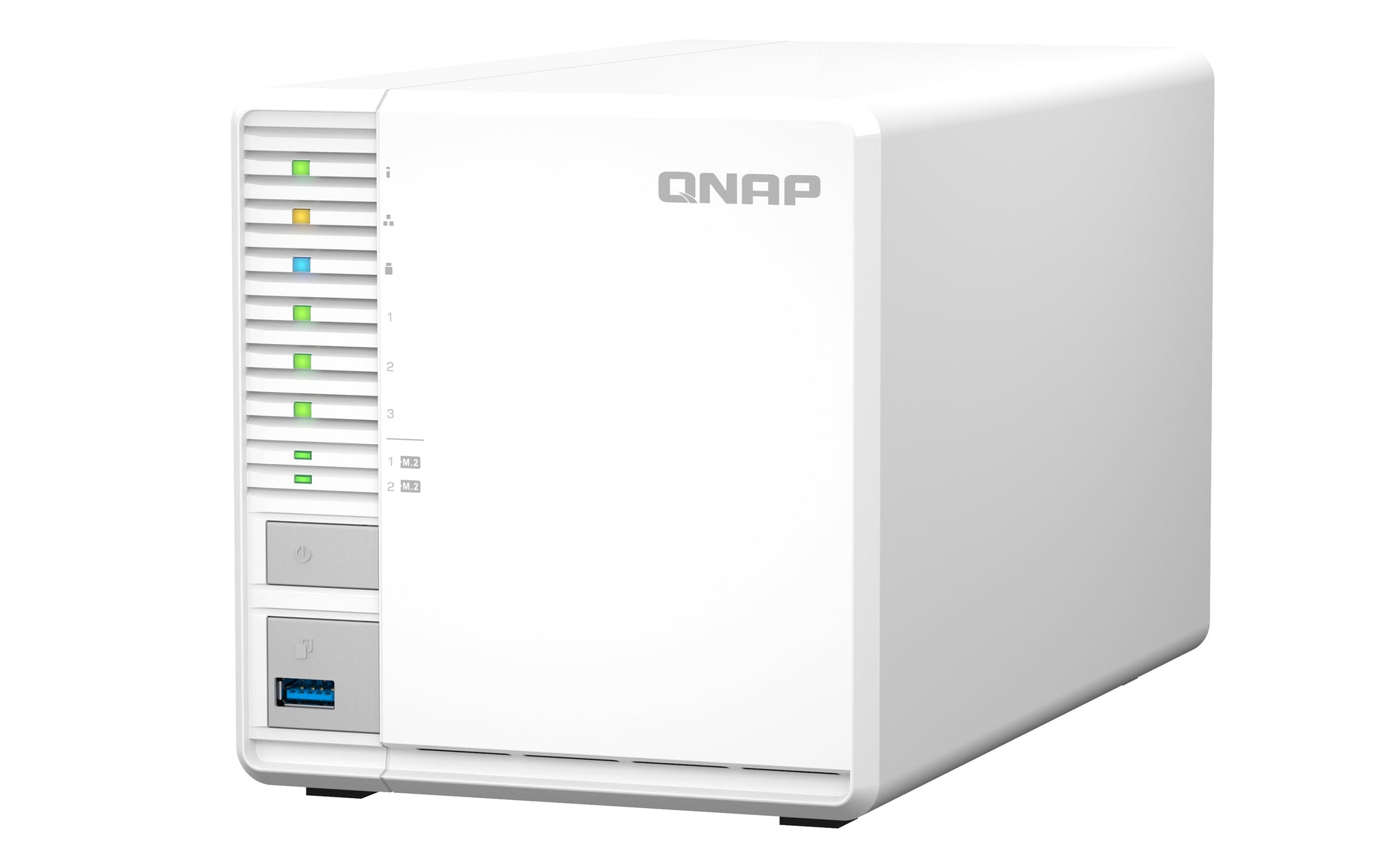 QNAP TS-364-8G – 3-Bay Tower NAS – Intel Celeron N5095, 8 GB RAM, 2,5GbE, QTS