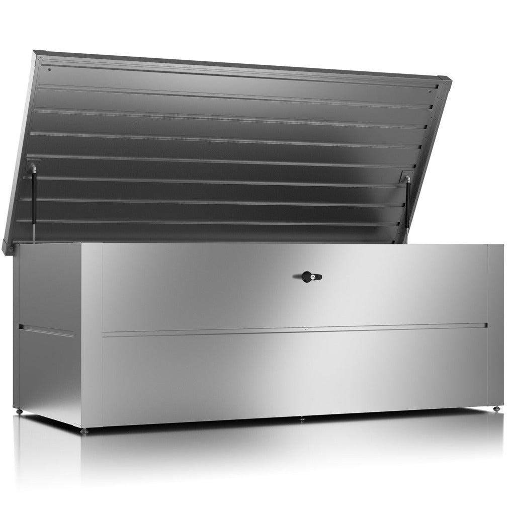 Colibri Aufbewahrungsbox 783 l (mit Deckel) – Stahl – Silber – Verriegelung