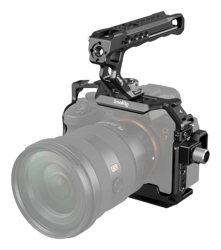 SmallRig 3668B Cage-Kit – Aluminium, 170 × 176,5 × 135 mm – für Sony A7R V, A7 IV, A7S III – Schwarz