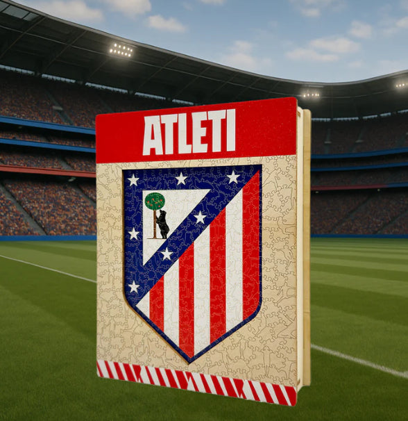 Iconic Puzzles Atletico Madrid - Logo - Logikspiel, 1 Spieler, ab 14 Jahren
