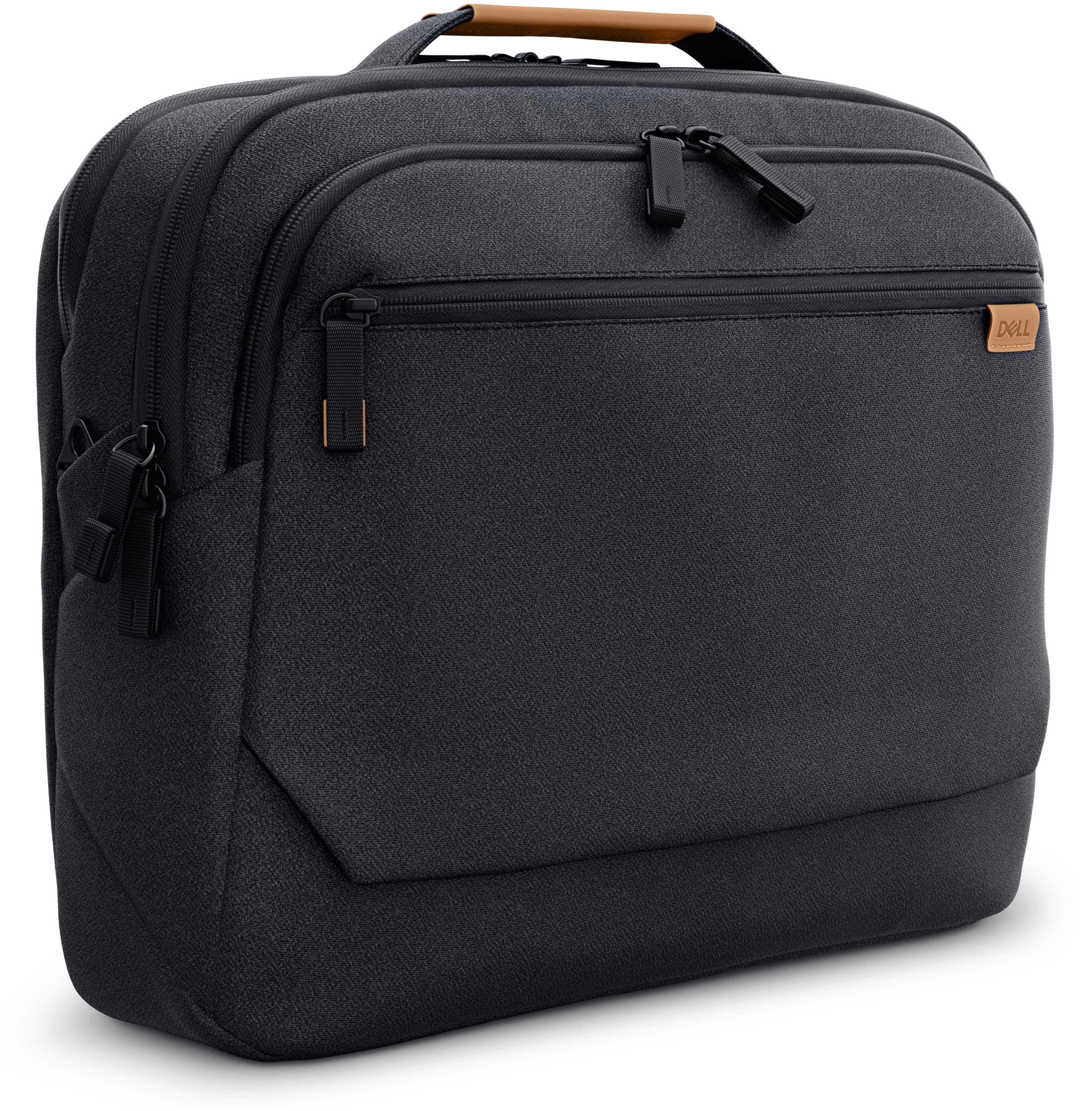DELL Notebook-Tasche bis 16" – für Dell Laptops, 3 Fronttaschen, Schultergurt – Schwarz