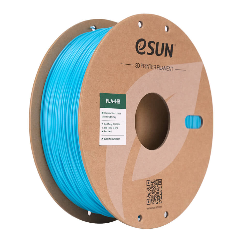 eSUN 3D-Drucker-Filament PLA+ 1,75 mm Hellblau, 1 kg