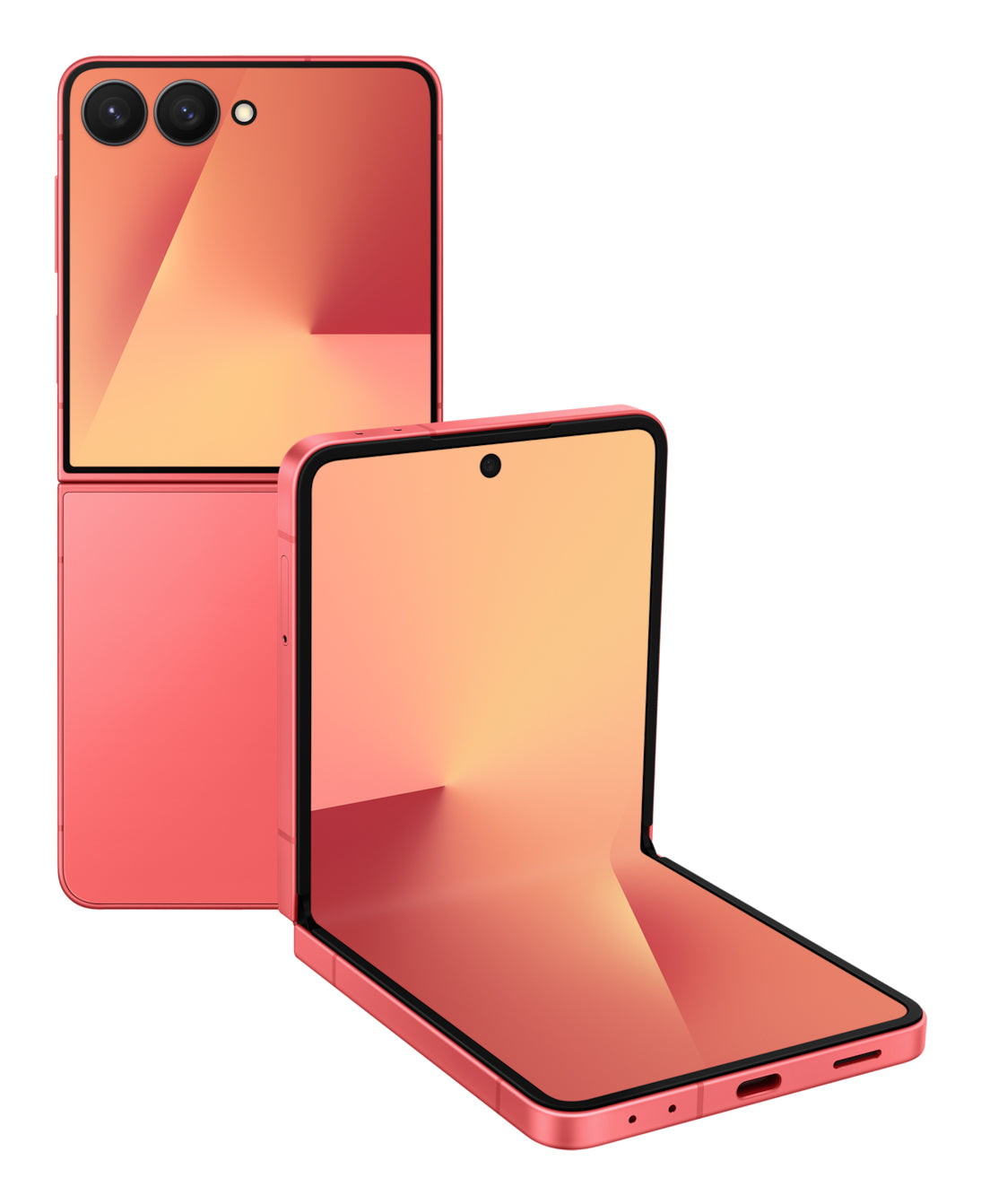 Samsung Galaxy Z Flip7 – Koralle, 6,9", 2520 × 1080, Android, 256 GB, 12 GB, Dual-SIM, 5G, NFC