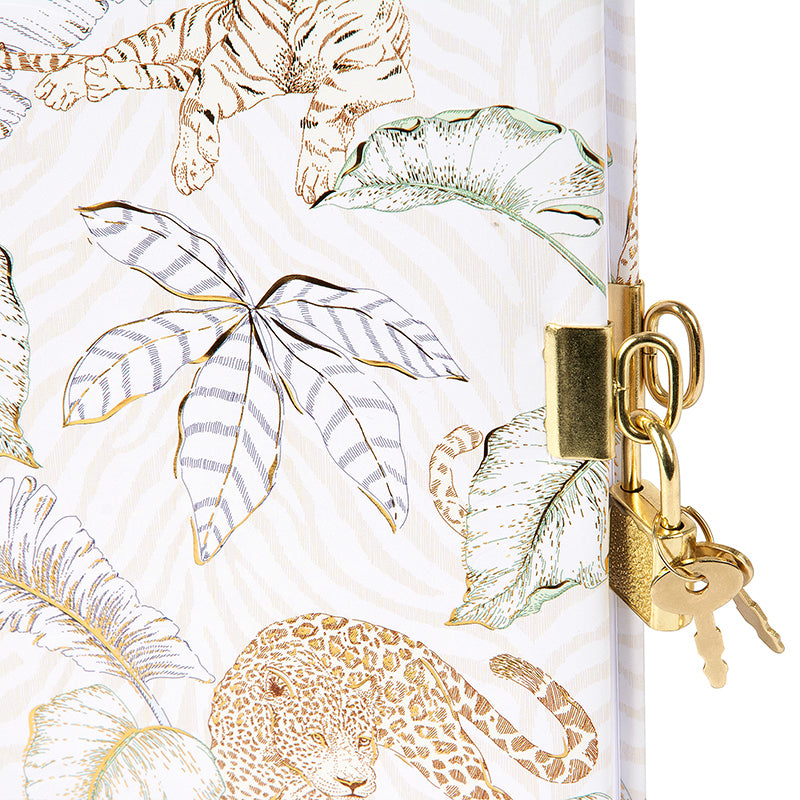 Goldbuch Felino Wildtiere Tagebuch – 96 Seiten – 165 × 165 mm, braun
