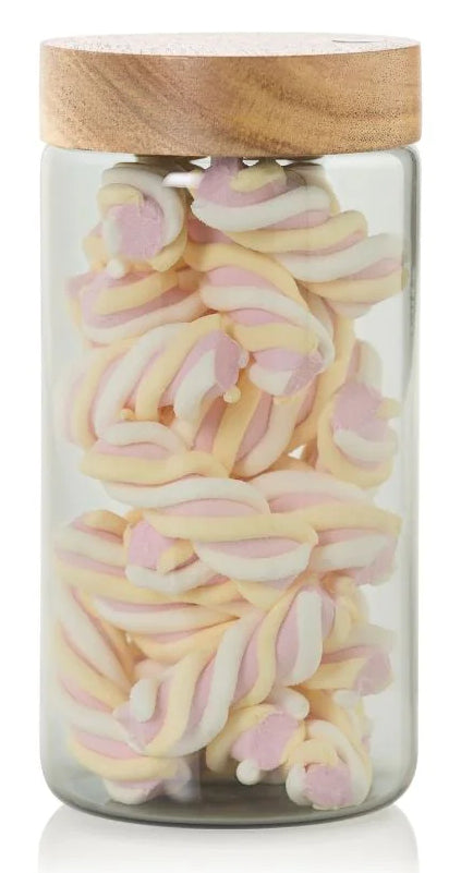 AdHoc Vorratsdose 1,2 l, Ø 10 × 20 cm, Glas (Borosilikat), Transparent