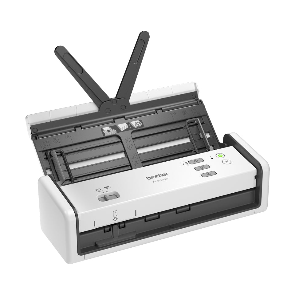 Brother ADS-1300 – Einzugsscanner, A4, Duplex, 30 Seiten pro Minute, ADF 20 Blatt, USB, 1'200 dpi
