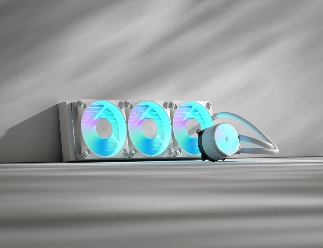 Fractal Design Radius 360 RGB – AIO-Flüssigkeitskühler – 3×120 mm Lüfter, RGB, für LGA 1200, AM4, AM5