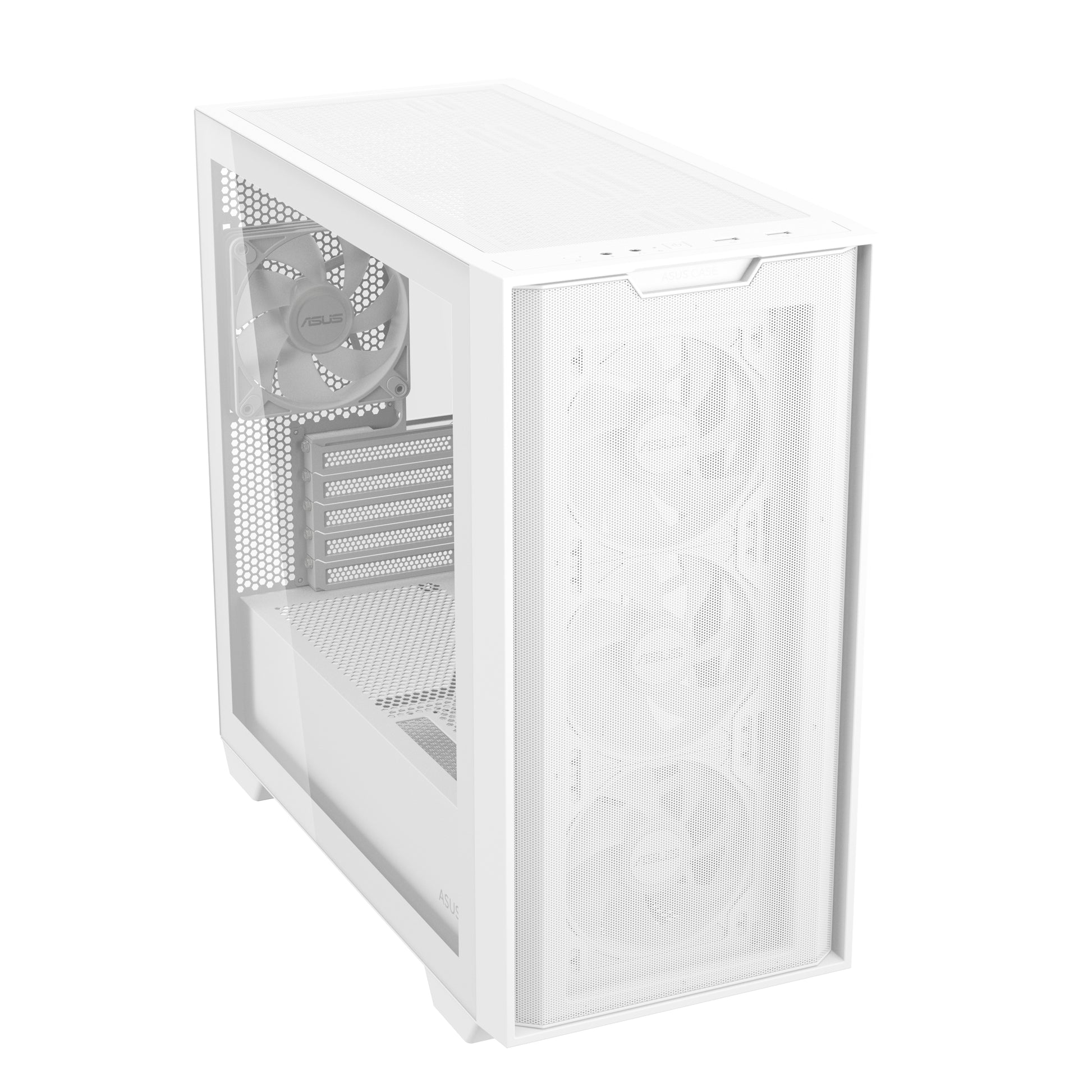 ASUS A21 PLUS – PC-Gehäuse – micro-ATX, Mini-ITX, Weiss, 3×120 mm vorne, 1×120 mm hinten, 465×220×430 mm