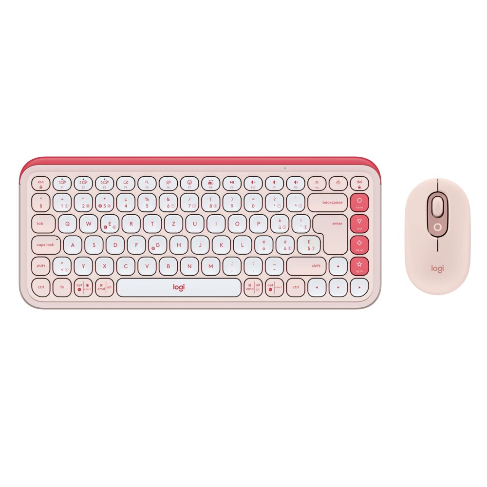 Logitech POP Icon Combo – Tastatur- und Maus-Set – Scherenmechanik – Bluetooth – QWERTY (US-INT) – Ohne Ziffernblock