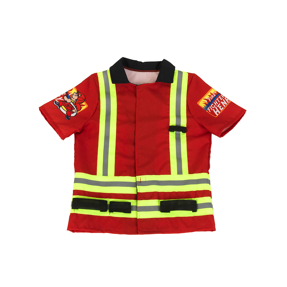 Theo Klein Feuerwehrkostüm – Einheitsgrösse, 53,0 cm Breite – ab 3 Jahren – Textil, Kunststoff – Rot