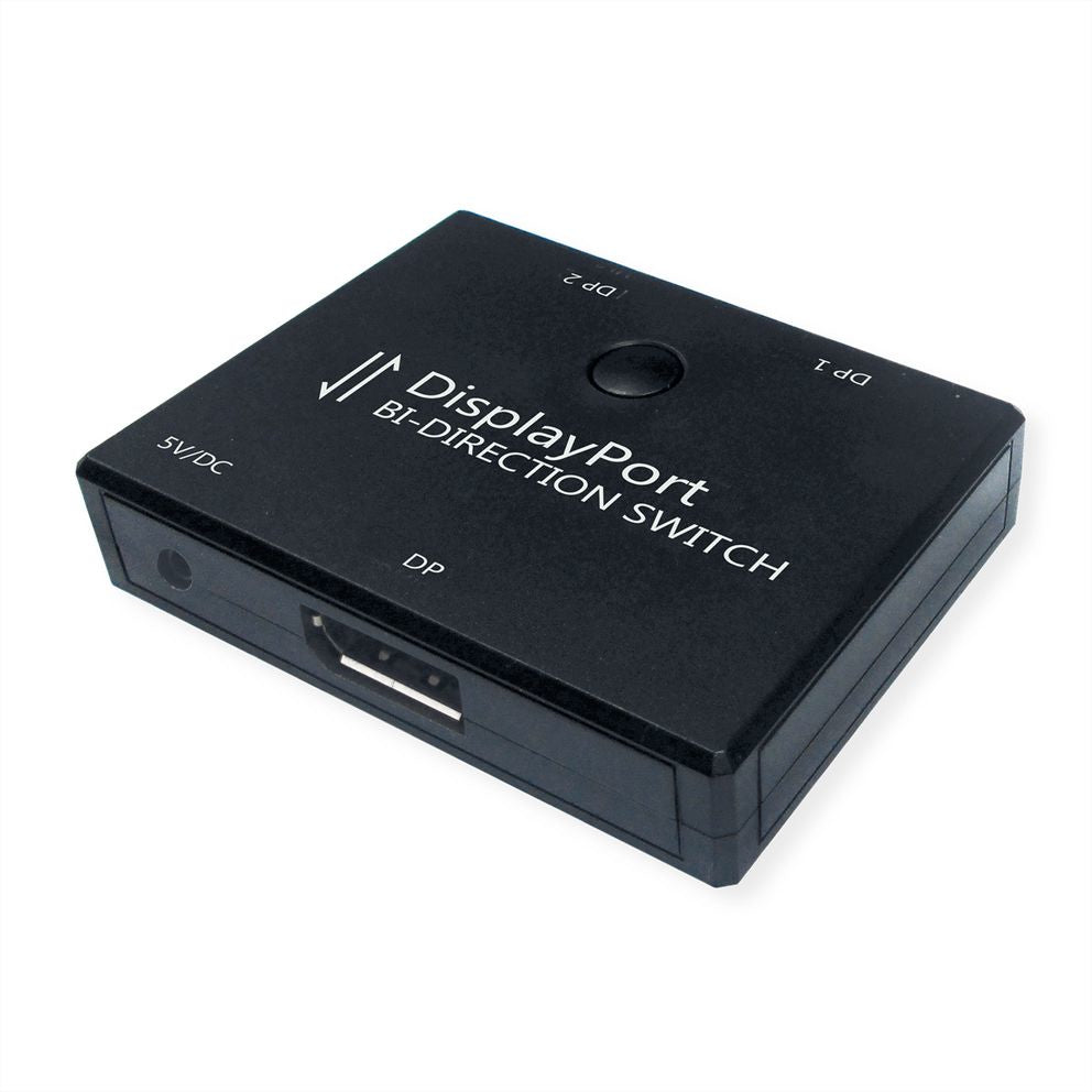 VALUE DisplayPort Switch, 2×1/1×2, 4K@60 Hz, HDCP, für DisplayPort-Quellen/Displays