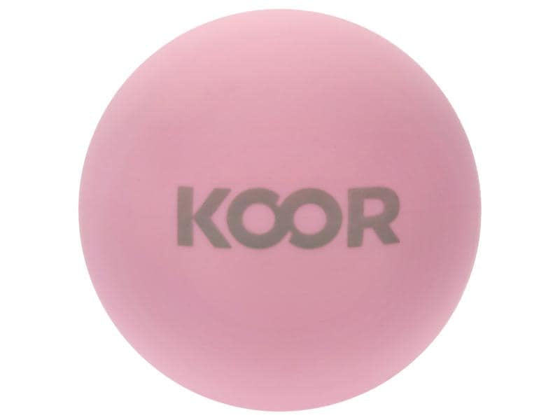 KOOR Massageball – hart – 6,2 cm – rosa