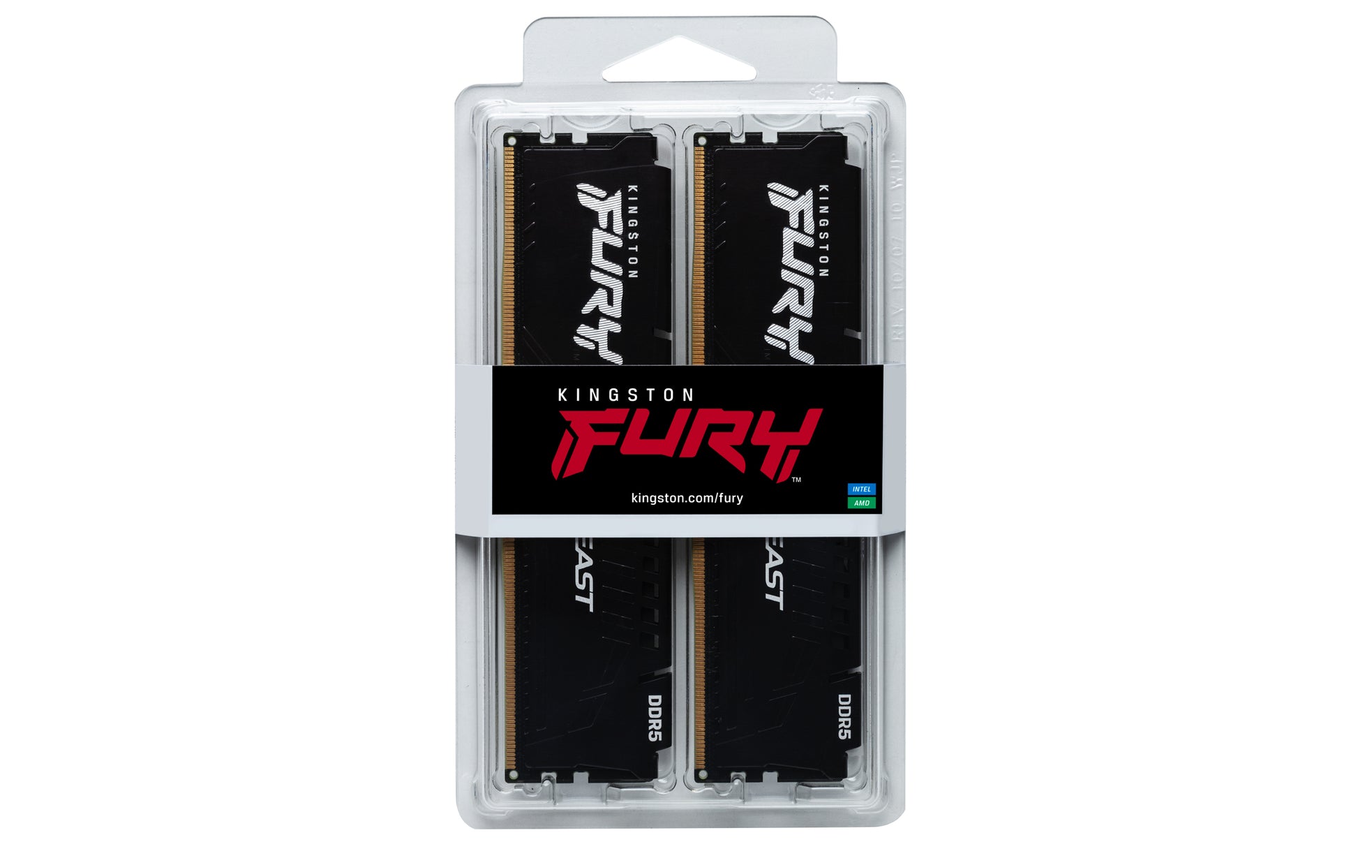 Kingston Technology Kingston FURY Beast KF560C30BBEK2-32 – 32 GB DDR5 6000 MT/s, 2×16 GB, 288-poliger DIMM, CL30, für PC